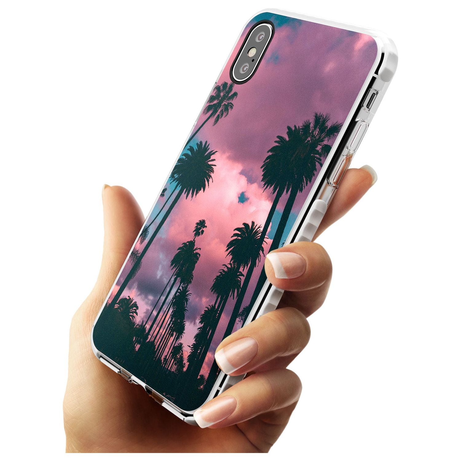 Palm Tree Sunset Photograph Impact Phone Case for iPhone X XS Max XR