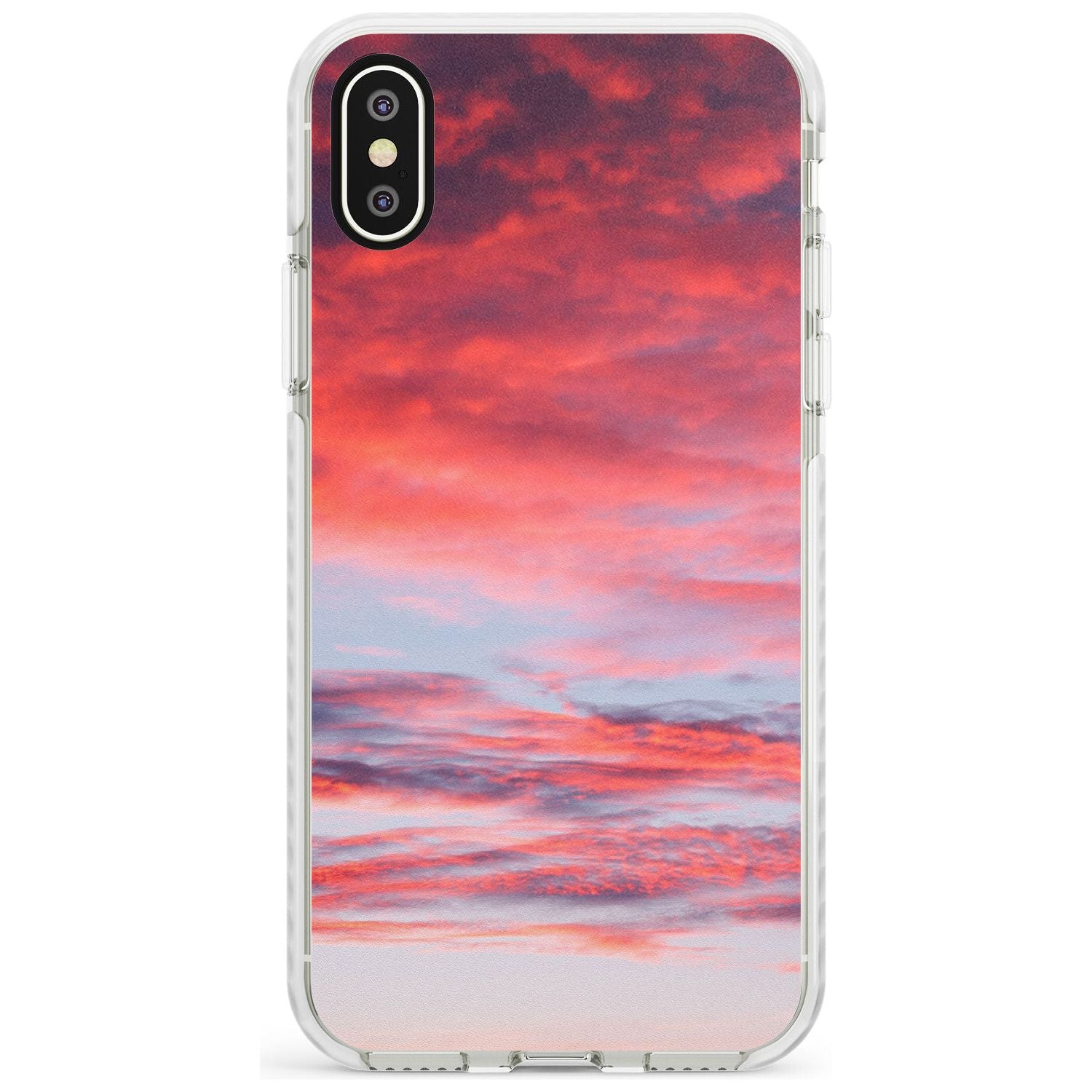 Pink Cloudy Sunset Photograph Impact Phone Case for iPhone X XS Max XR