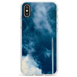 Plane in Cloudy Sky Photograph Impact Phone Case for iPhone X XS Max XR