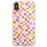 Wonky Squares Pattern Impact Phone Case for iPhone X XS Max XR