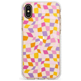 Wonky Squares Pattern Impact Phone Case for iPhone X XS Max XR