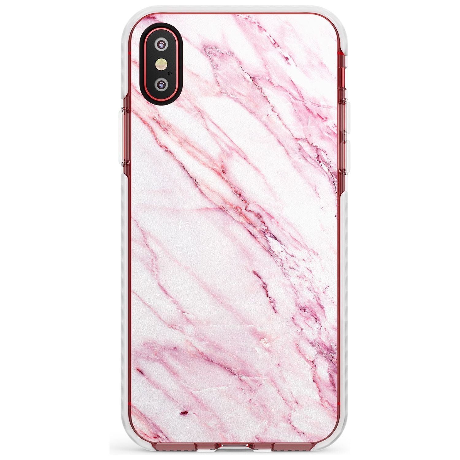 White & Pink Onyx Marble Texture Slim TPU Phone Case Warehouse X XS Max XR