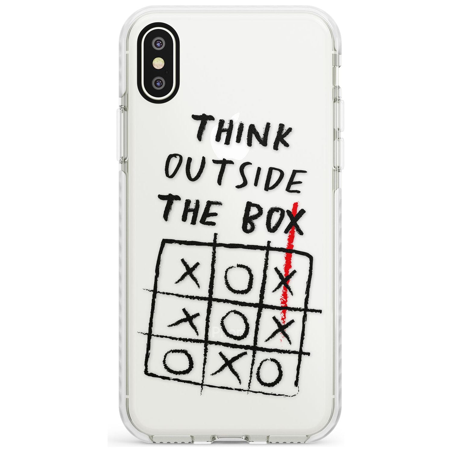 "Think Outside the Box" Impact Phone Case for iPhone X XS Max XR