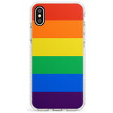 Rainbow Stripes Impact Phone Case for iPhone X XS Max XR