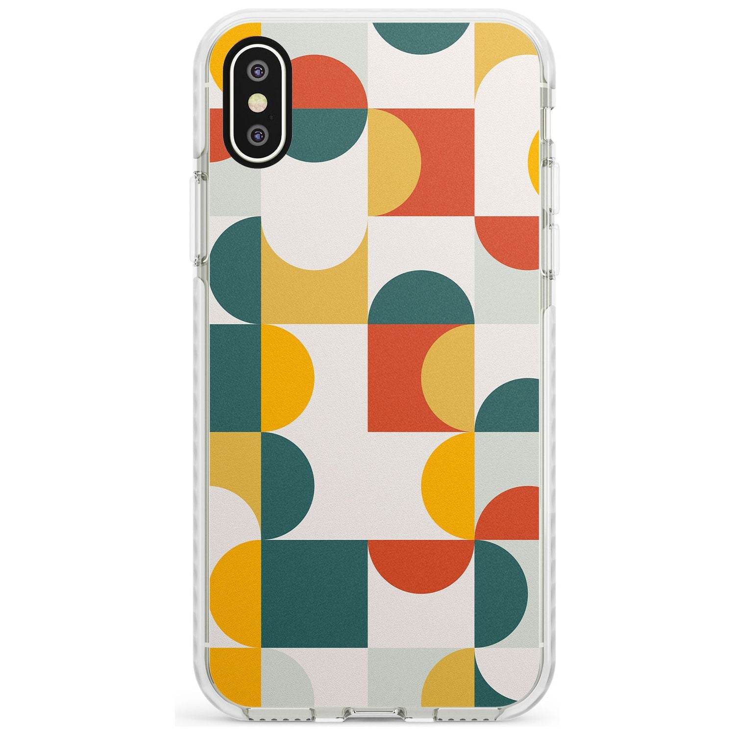 Abstract Retro Shapes: Muted Colour Mix Slim TPU Phone Case Warehouse X XS Max XR