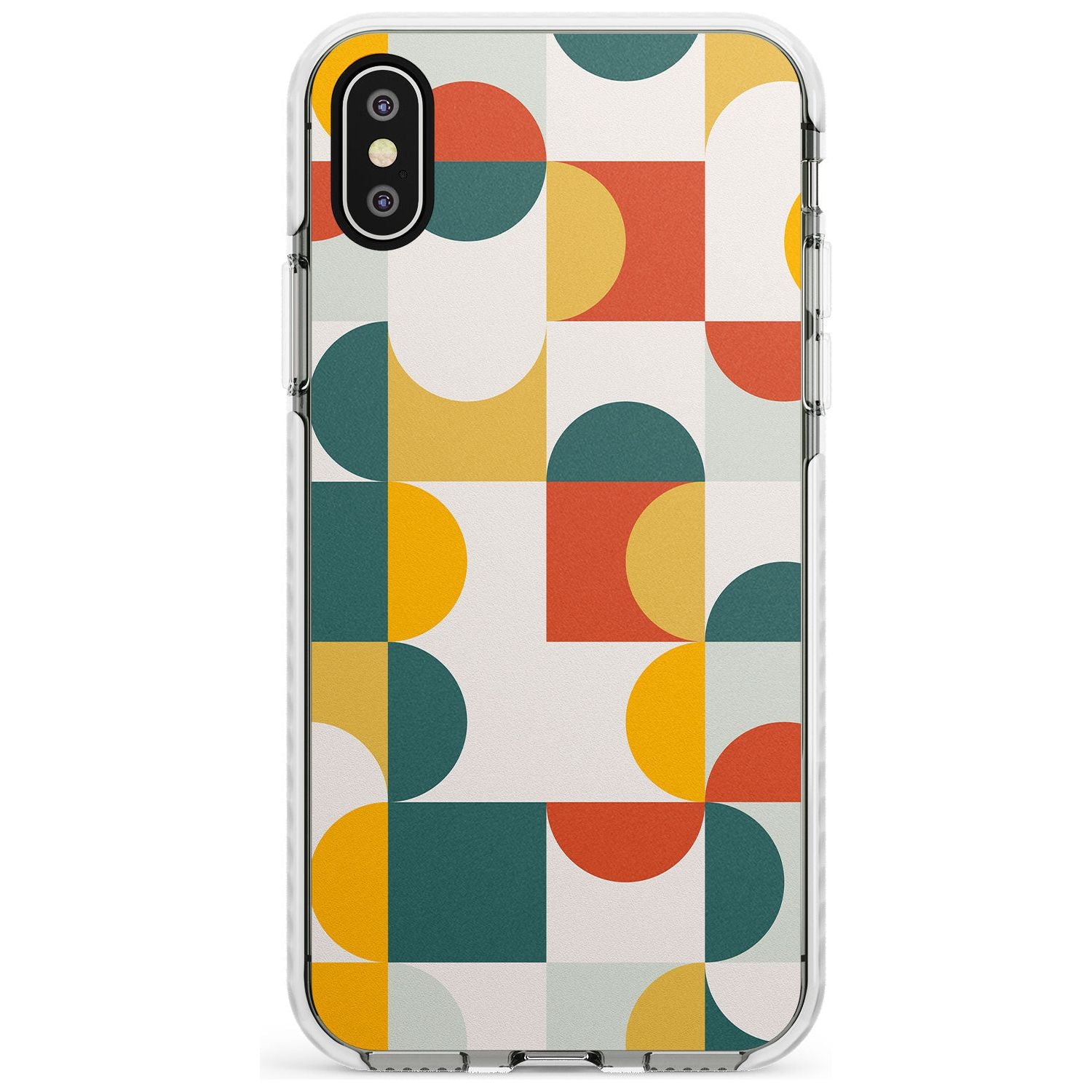 Abstract Retro Shapes: Muted Colour Mix Slim TPU Phone Case Warehouse X XS Max XR