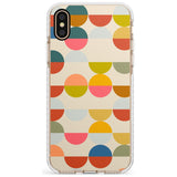 Abstract Retro Shapes: Colourful Circles Slim TPU Phone Case Warehouse X XS Max XR