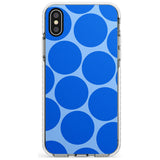 Abstract Retro Shapes: Blue Dots Slim TPU Phone Case Warehouse X XS Max XR