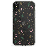 Snake & Moon Pattern (Clear) Slim TPU Phone Case Warehouse X XS Max XR