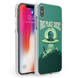 EARTH SUCKS Phone Case iPhone X / iPhone XS / Impact Case,iPhone XR / Impact Case,iPhone XS MAX / Impact Case Blanc Space