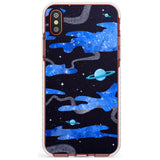 Blue Galaxy Impact Phone Case for iPhone X XS Max XR