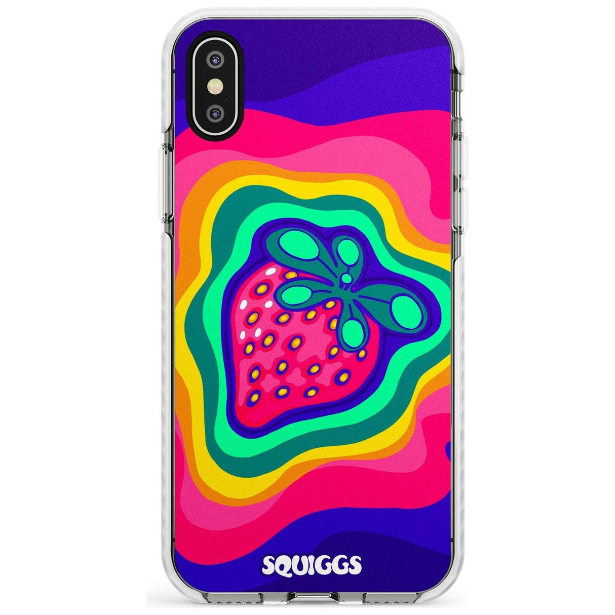 Strawberry Rainbow Slim TPU Phone Case Warehouse X XS Max XR