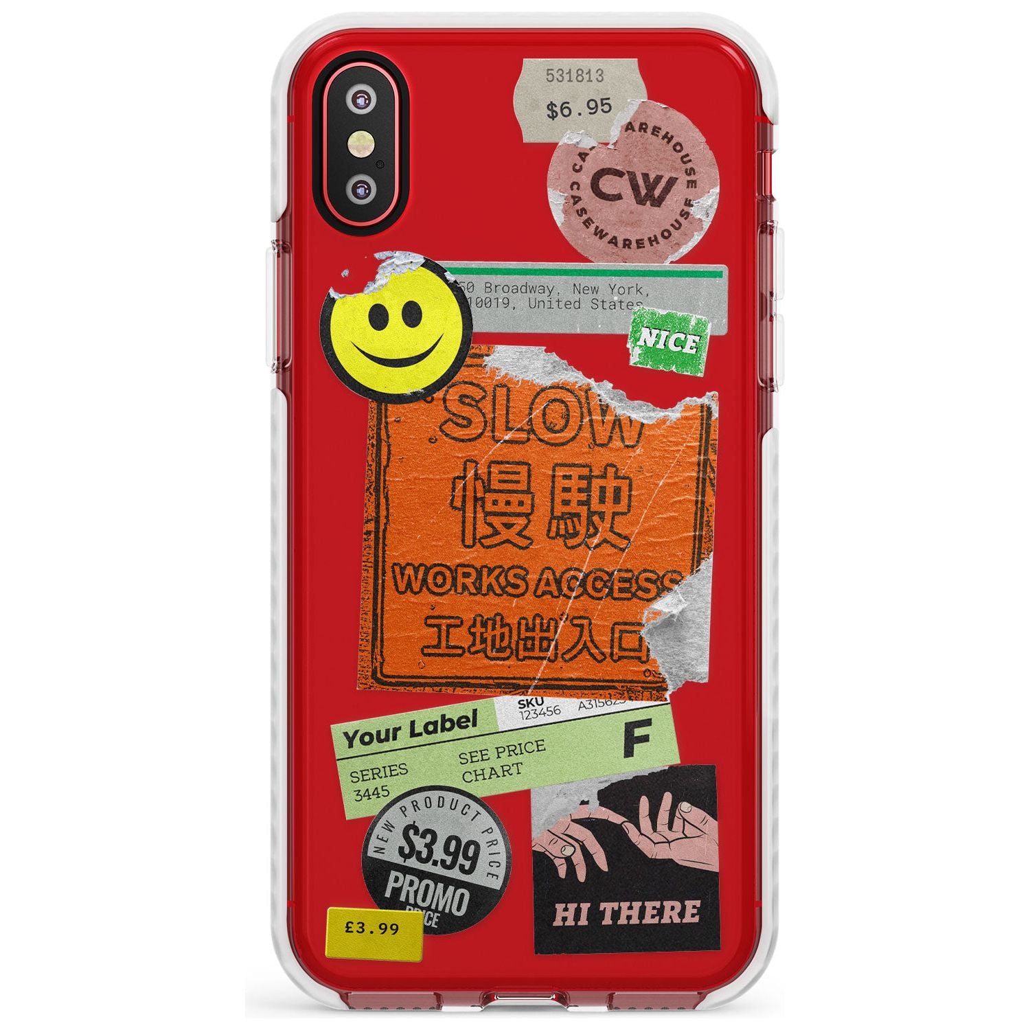 Kanji Signs Sticker Mix Slim TPU Phone Case Warehouse X XS Max XR