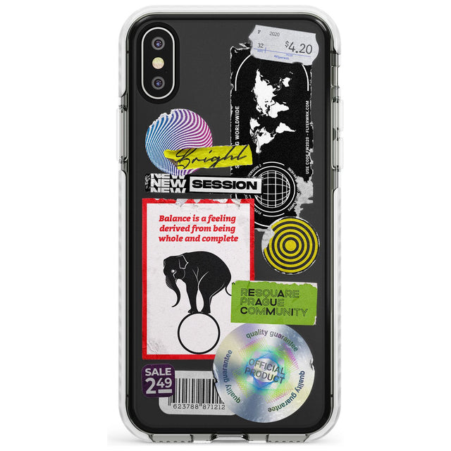 Peeled Sticker Mix Slim TPU Phone Case Warehouse X XS Max XR