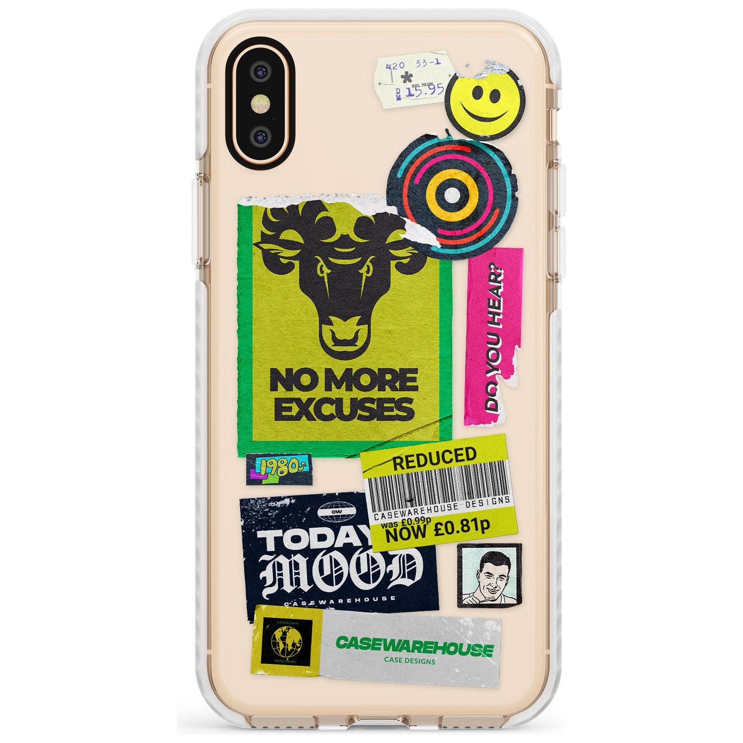 No More Excuses Sticker Mix Slim TPU Phone Case Warehouse X XS Max XR