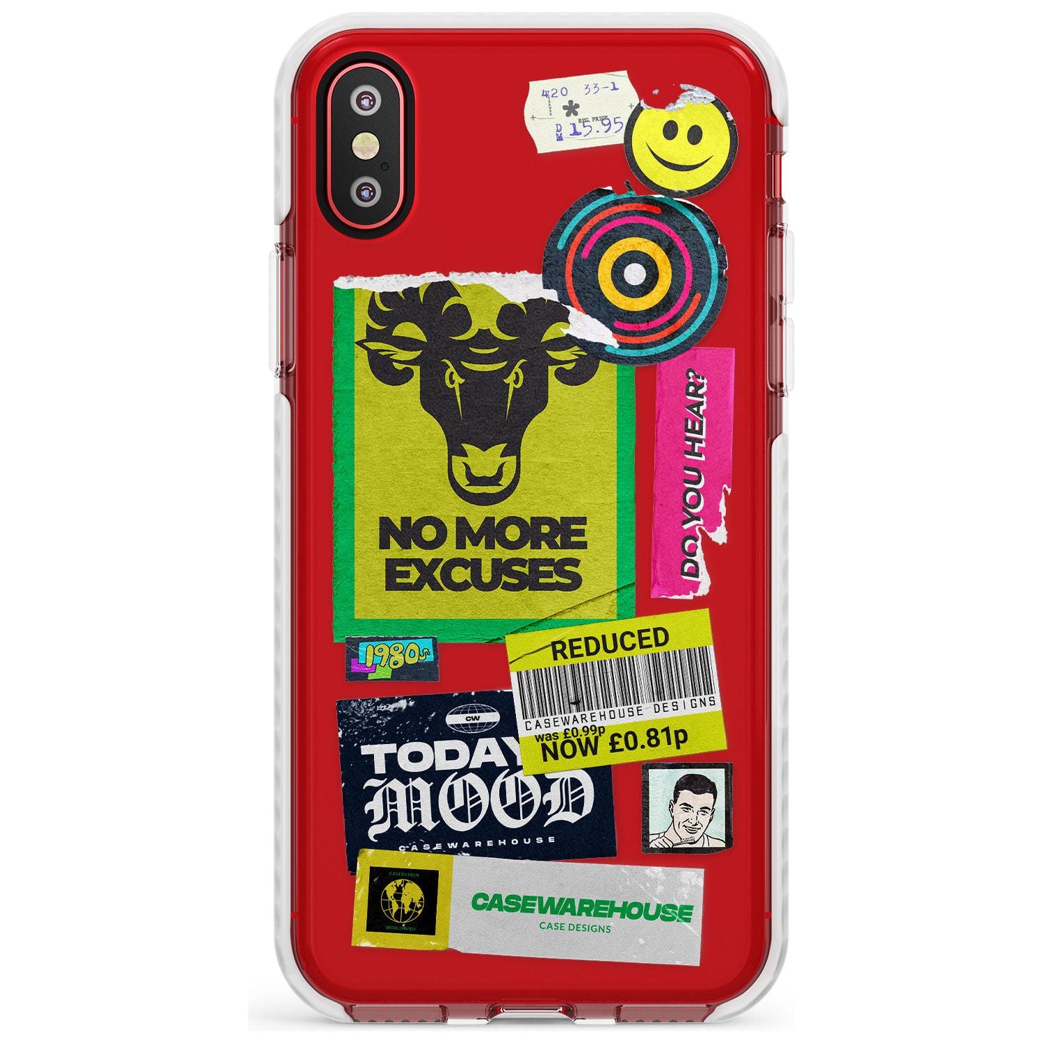 No More Excuses Sticker Mix Slim TPU Phone Case Warehouse X XS Max XR