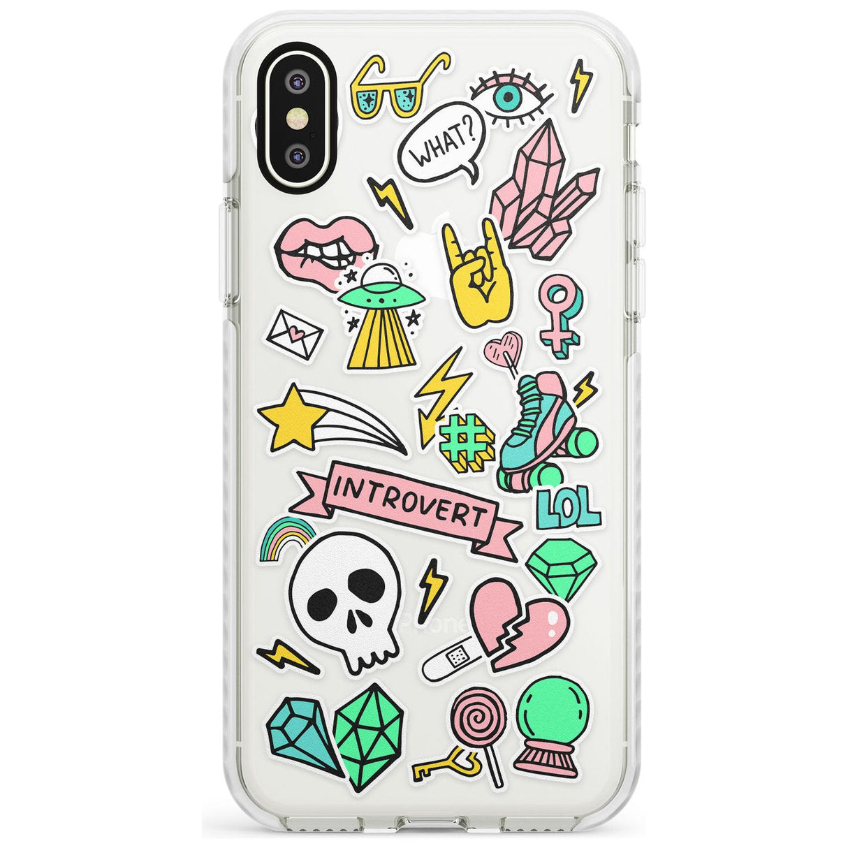 Introvert Sticker  iPhone Case  Impact Case Phone Case - Case Warehouse