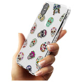 Mixed Sugar Skull Pattern Impact Phone Case for iPhone X XS Max XR