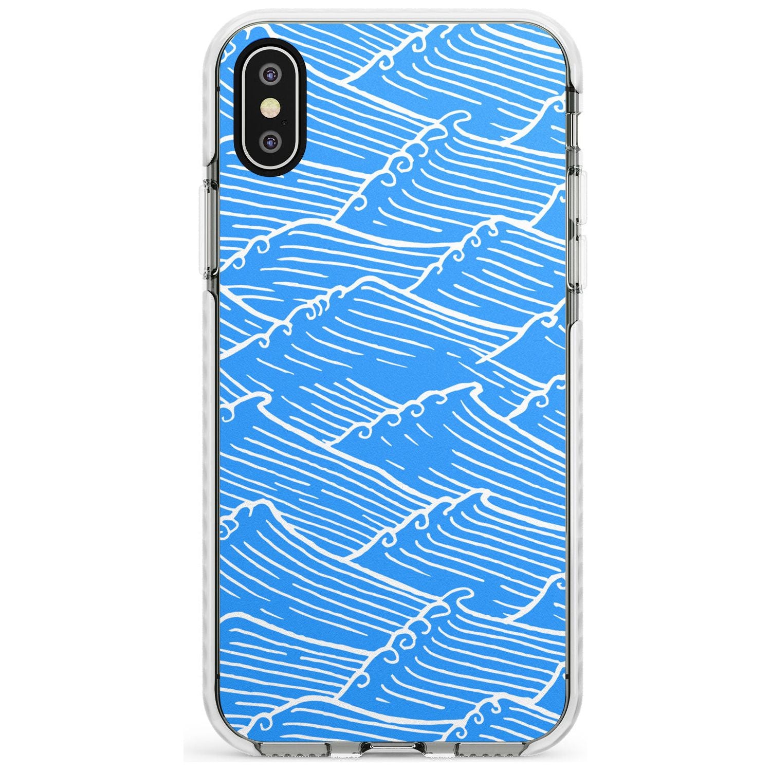 Waves Pattern Impact Phone Case for iPhone X XS Max XR