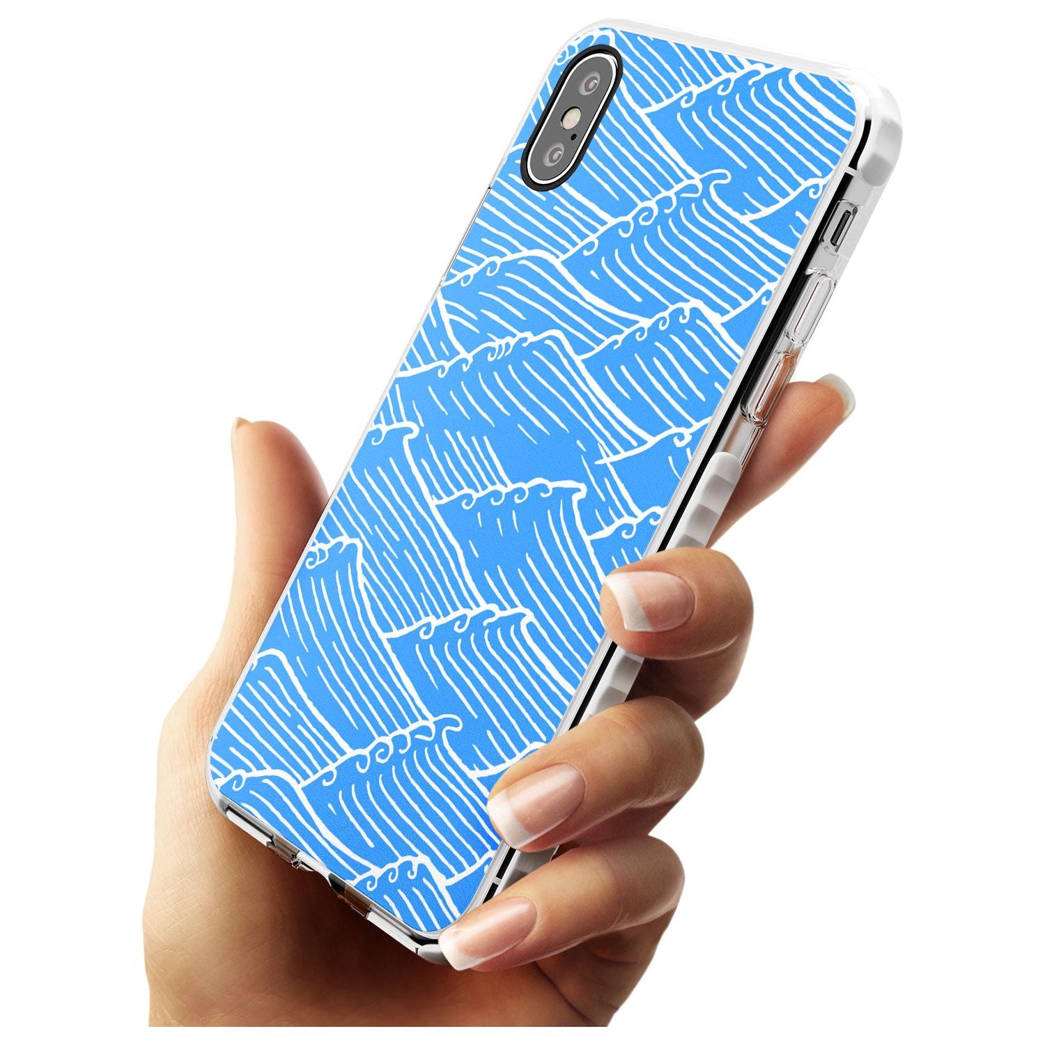 Waves Pattern Impact Phone Case for iPhone X XS Max XR