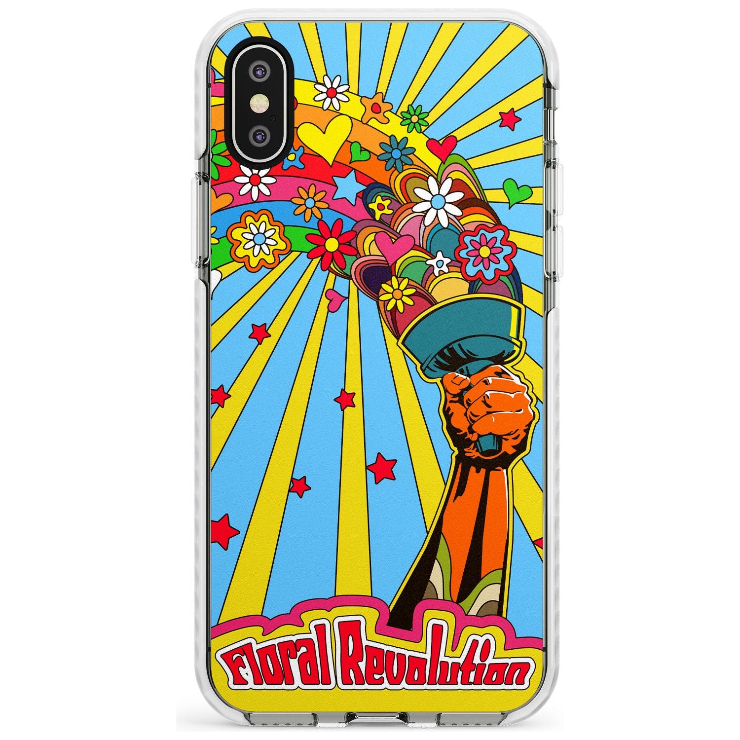 Floral Revolution Slim TPU Phone Blanc Space X XS Max XR