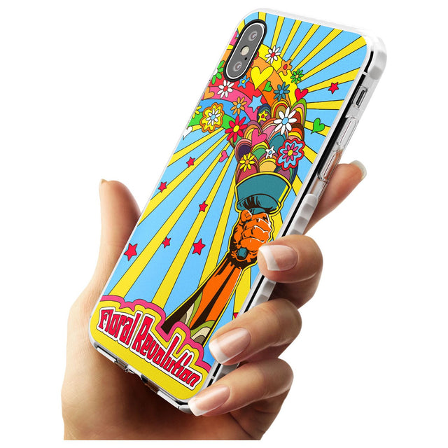Floral Revolution Slim TPU Phone Blanc Space X XS Max XR