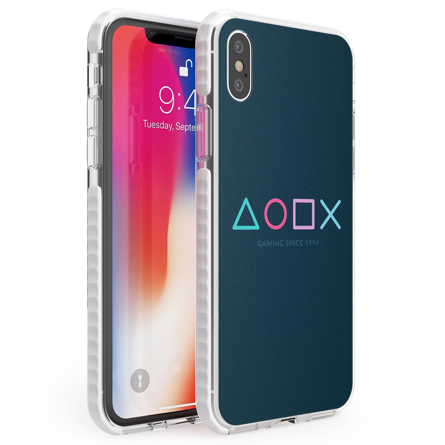 Gaming Since 1994 Station Phone Case iPhone X / iPhone XS / Impact Case,iPhone XR / Impact Case,iPhone XS MAX / Impact Case Blanc Space