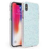 Light Blue Terrazzo Pattern Phone Case iPhone X / iPhone XS / Impact Case,iPhone XR / Impact Case,iPhone XS MAX / Impact Case Blanc Space