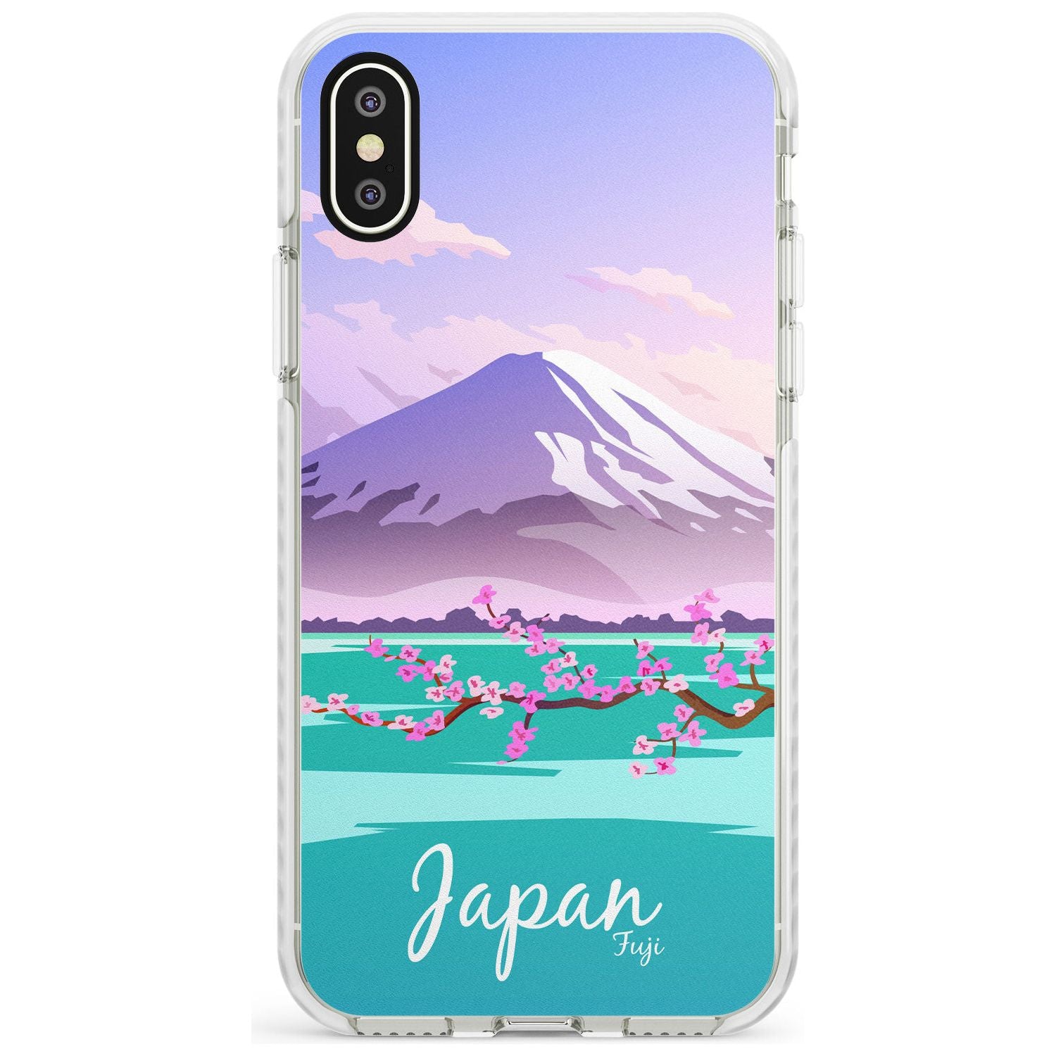 Vintage Travel Poster Japan Impact Phone Case for iPhone X XS Max XR