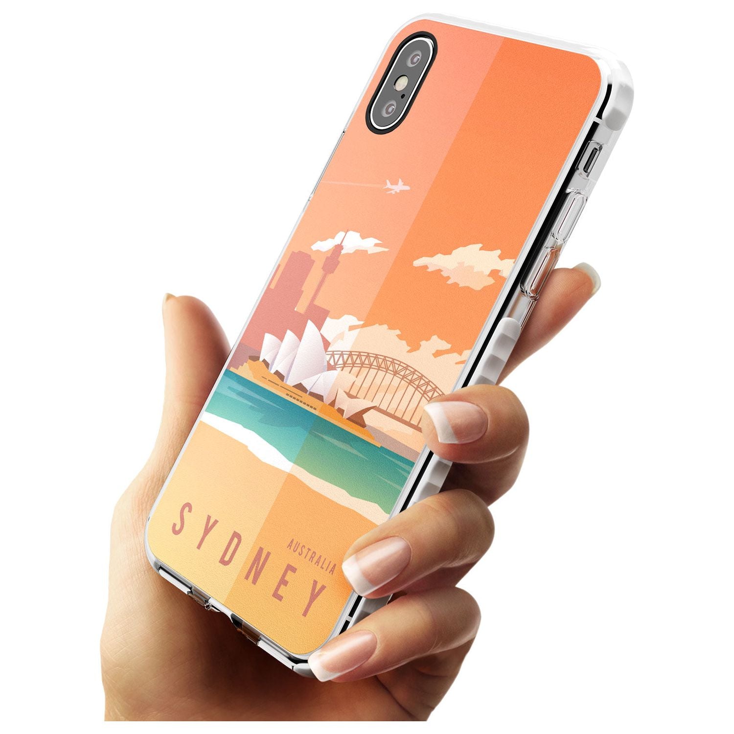 Vintage Travel Poster Sydney Impact Phone Case for iPhone X XS Max XR