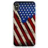 Distressed US Flag Impact Phone Case for iPhone X XS Max XR