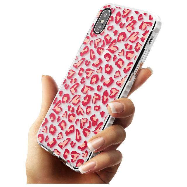 Heart Leopard Print Slim TPU Phone Case Warehouse X XS Max XR