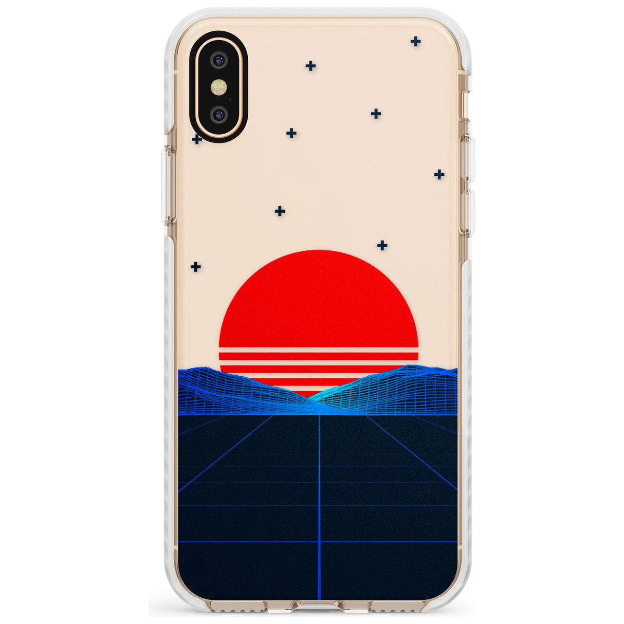 Japanese Sunset Vaporwave Impact Phone Case for iPhone X XS Max XR