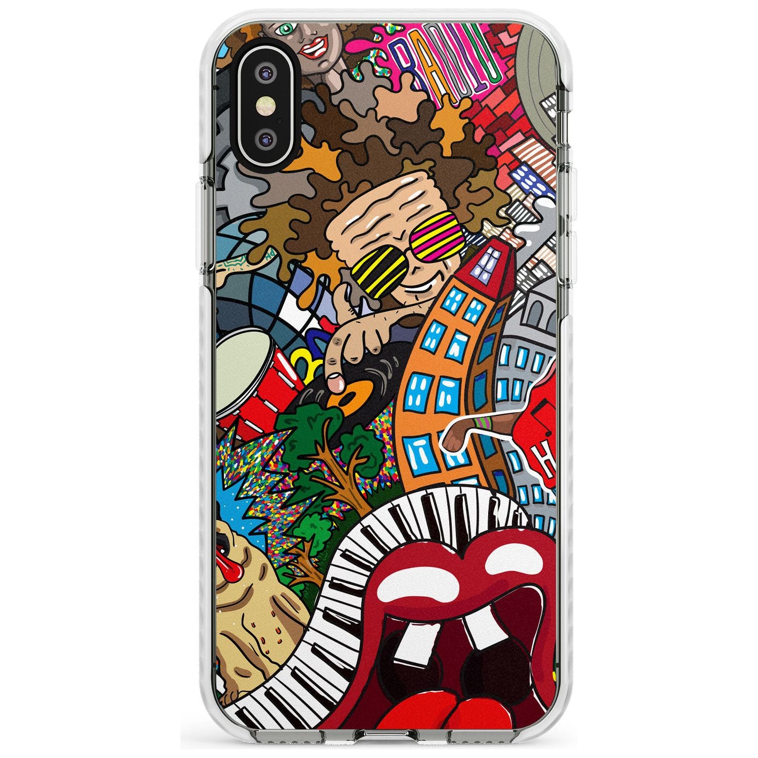 Noise Complaint Slim TPU Phone Blanc Space X XS Max XR