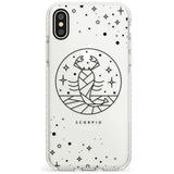 Scorpio Emblem - Transparent Design Impact Phone Case for iPhone X XS Max XR