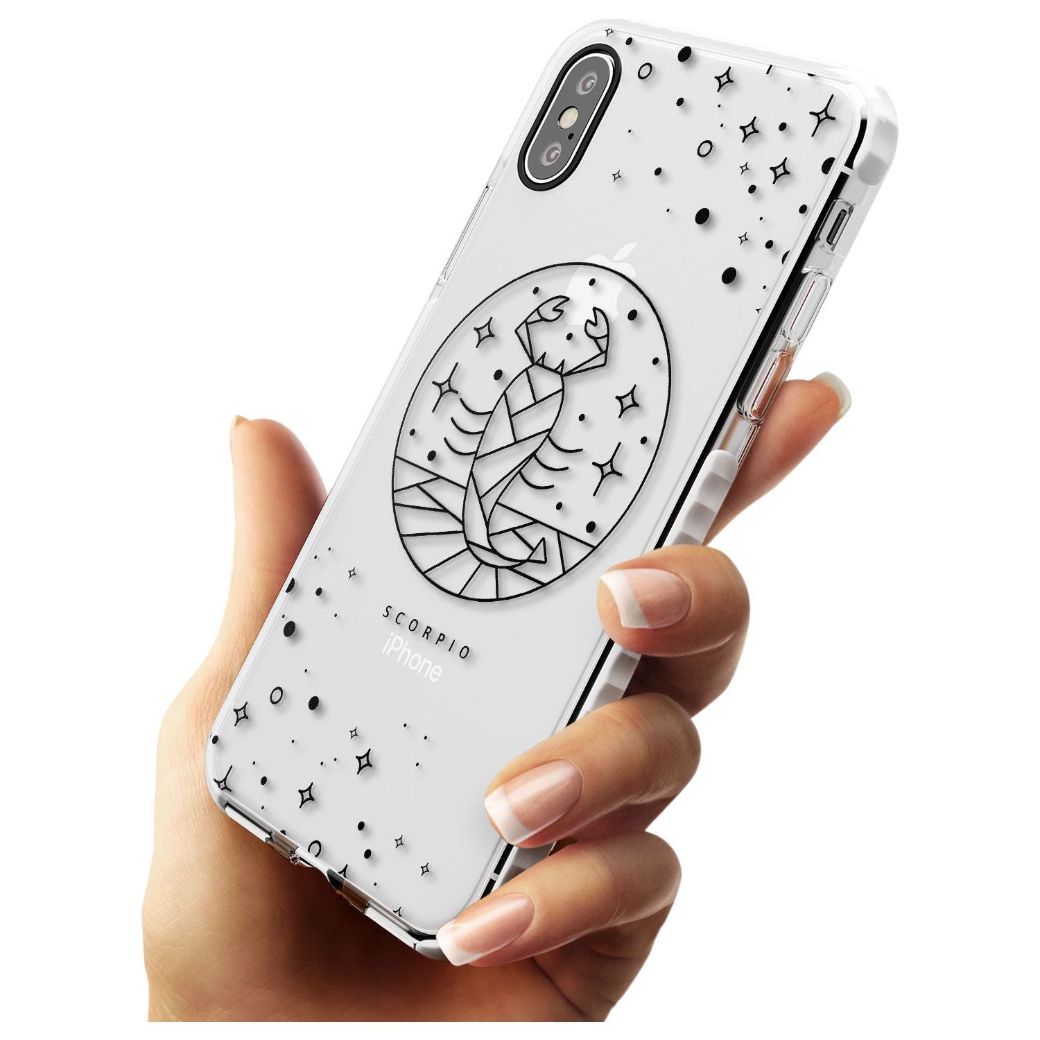 Scorpio Emblem - Transparent Design Impact Phone Case for iPhone X XS Max XR