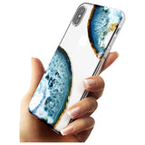 Blue, White & Yellow Agate Gemstone Slim TPU Phone Case Warehouse X XS Max XR