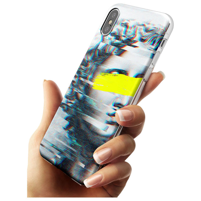 GLITCHED FRAGMENT Black Impact Phone Case for iPhone X XS Max XR