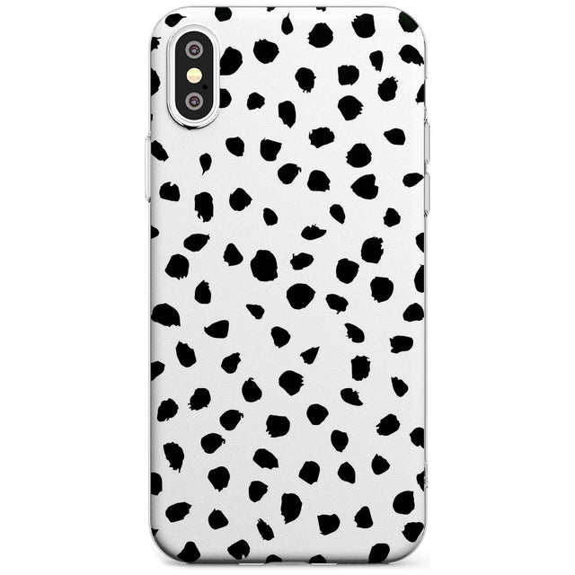 Dalmatian Print Black Impact Phone Case for iPhone X XS Max XR
