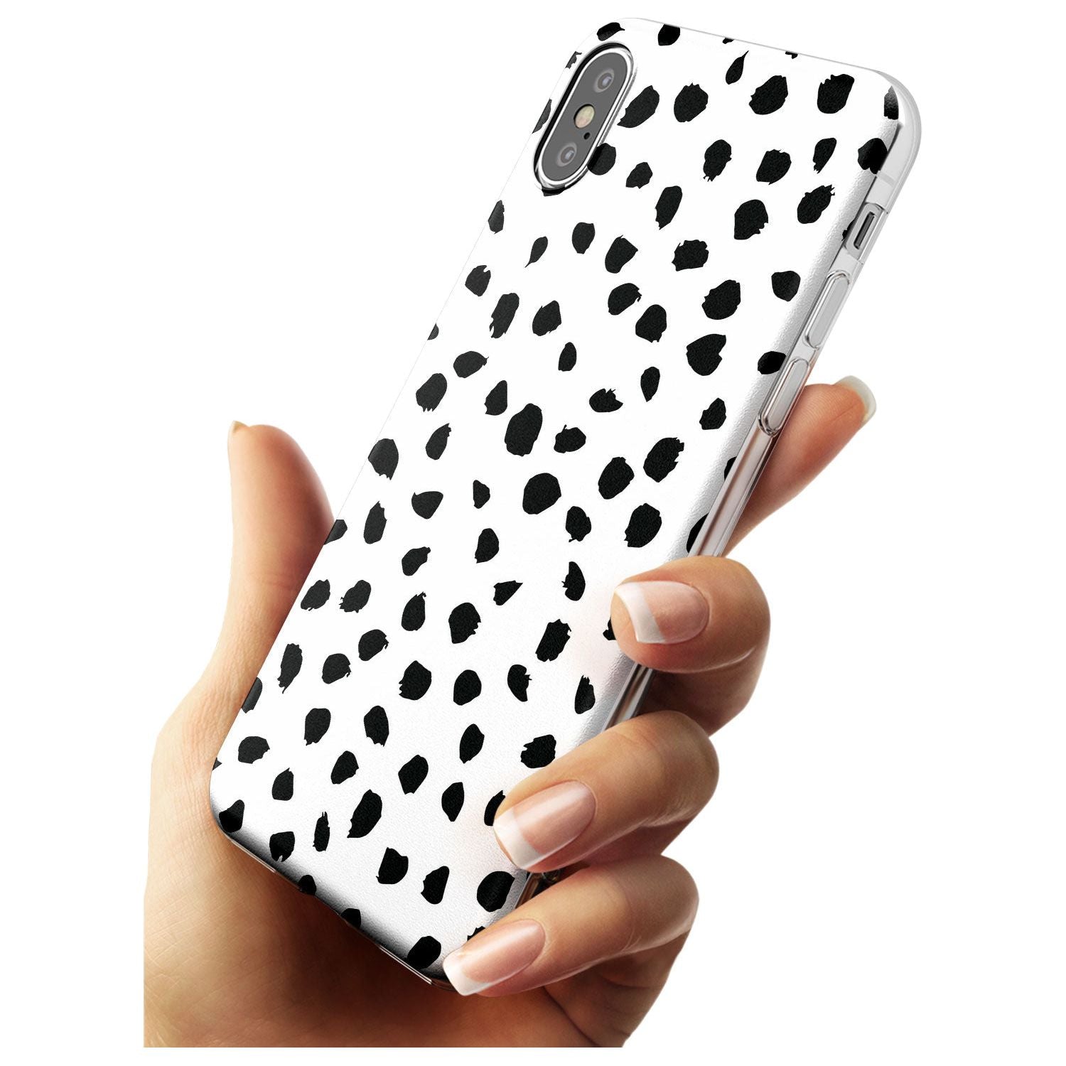 Dalmatian Print Black Impact Phone Case for iPhone X XS Max XR