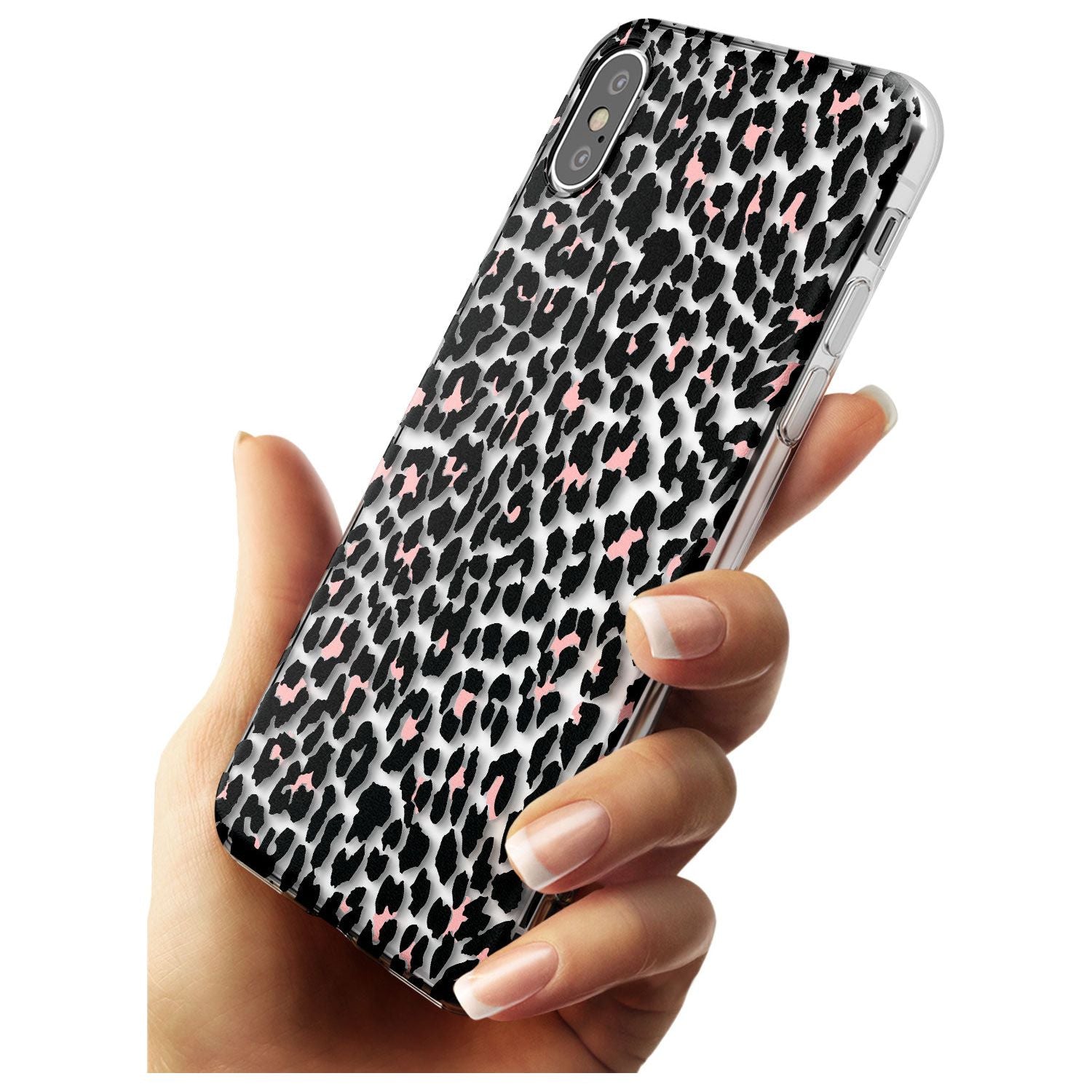 Light Pink Leopard Print - Transparent Slim TPU Phone Case Warehouse X XS Max XR