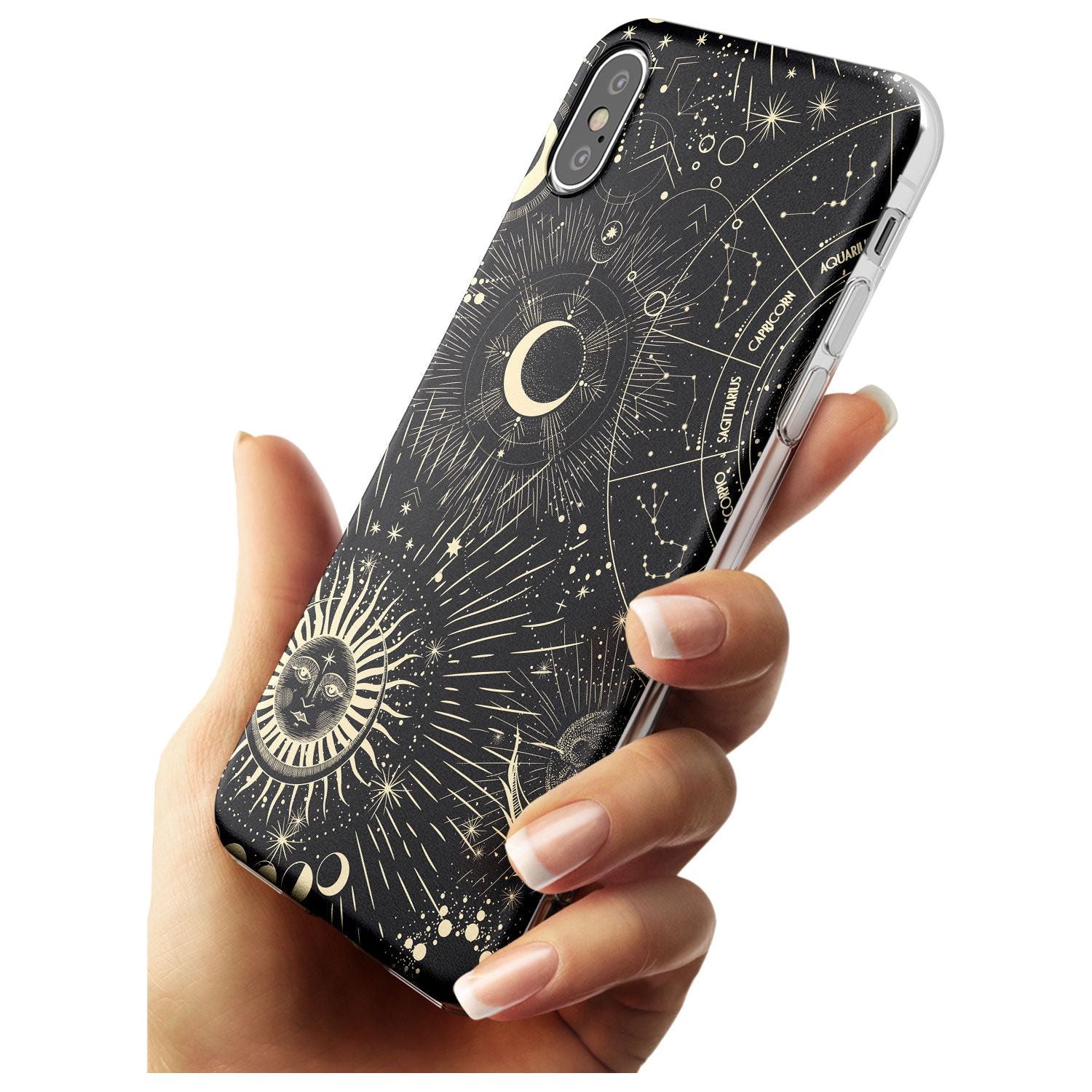 Sun & Symbols Black Impact Phone Case for iPhone X XS Max XR