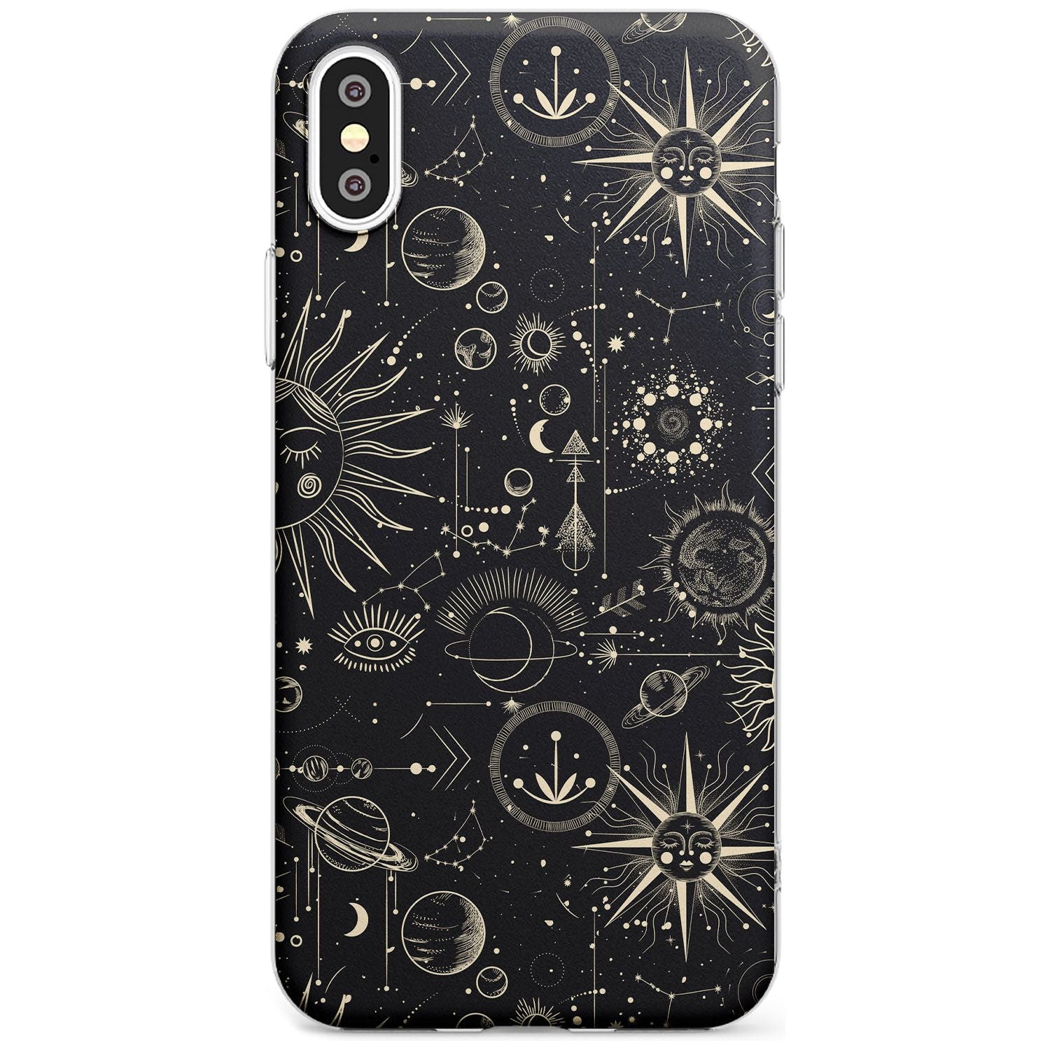 Suns & Planets Black Impact Phone Case for iPhone X XS Max XR