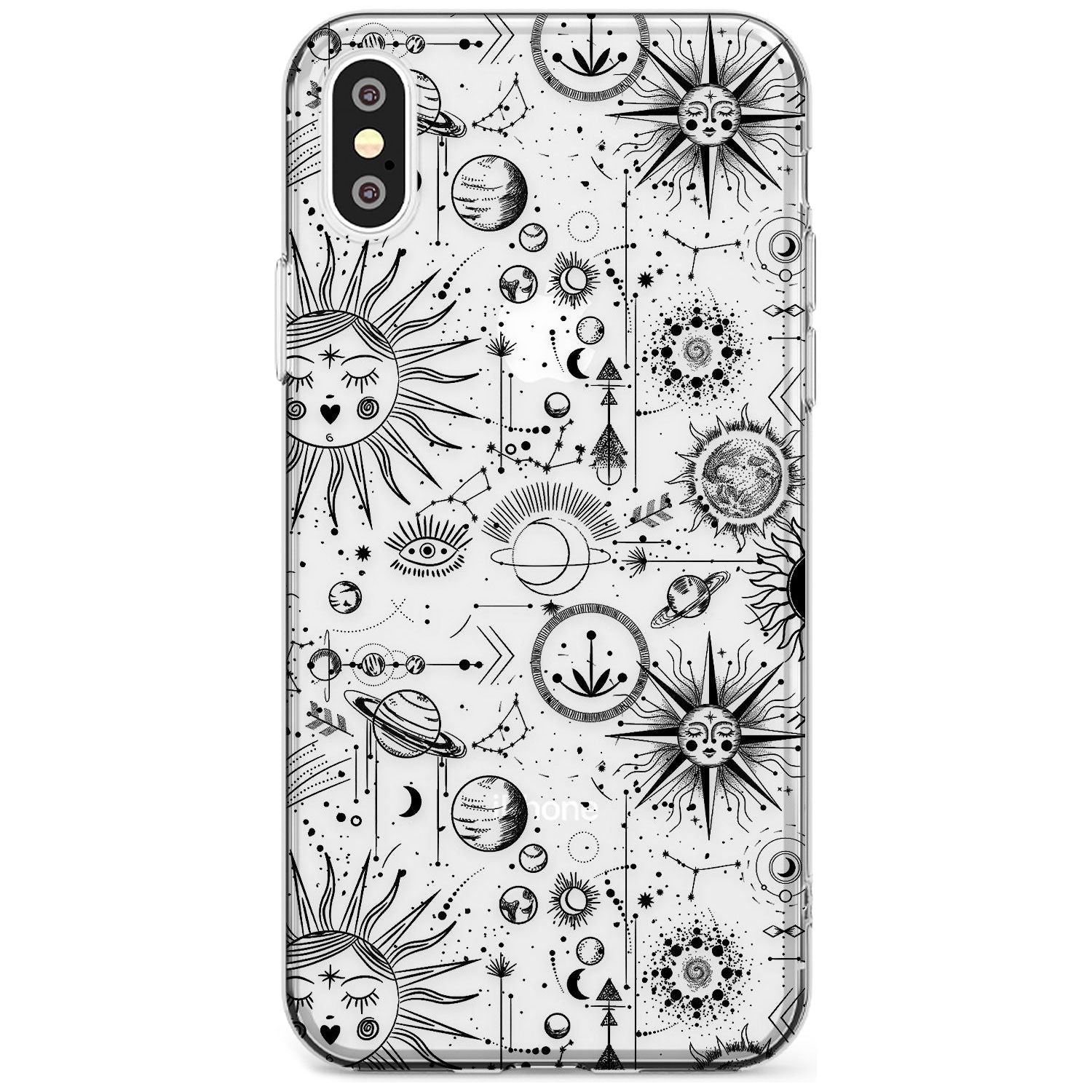 Suns & Planets Vintage Astrological Slim TPU Phone Case Warehouse X XS Max XR