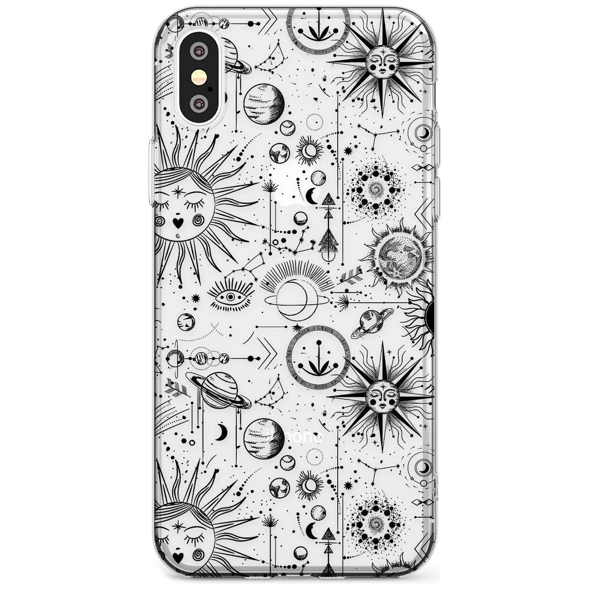 Suns & Planets Vintage Astrological Slim TPU Phone Case Warehouse X XS Max XR