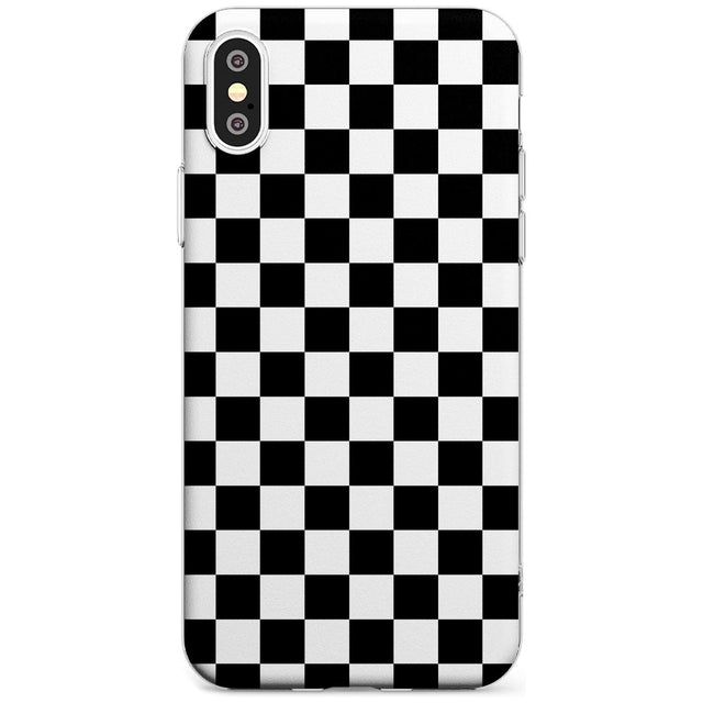 Black Checkered iPhone Case  Slim Case Phone Case - Case Warehouse