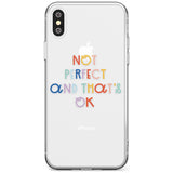 Not Perfect - Clear Slim TPU Phone Case Warehouse X XS Max XR