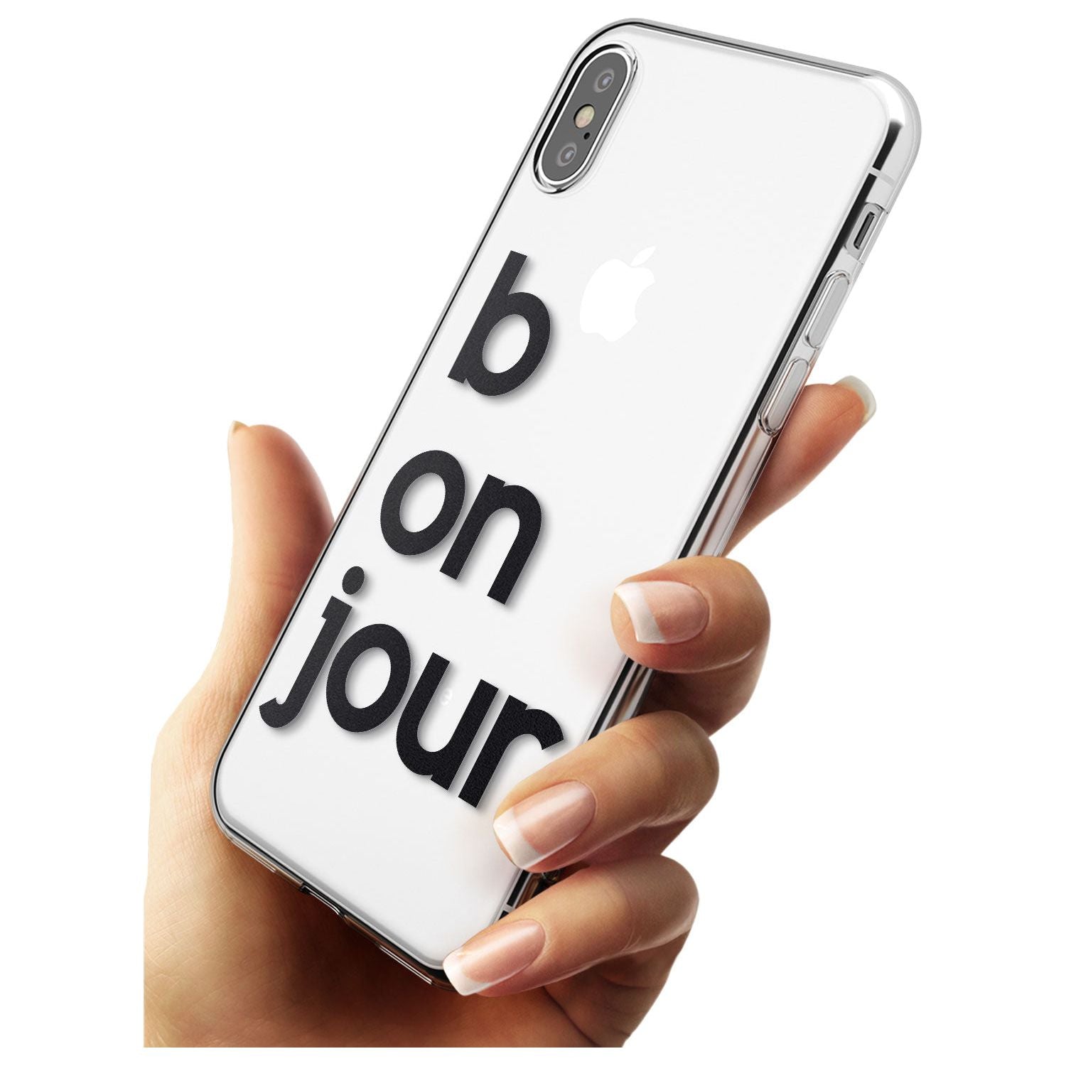Bonjour Black Impact Phone Case for iPhone X XS Max XR