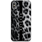 Snow Leopard Print iPhone Case  Slim Case Custom Phone Case - Case Warehouse