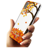 Personalised Autumn Leaves Slim TPU Phone Blanc Space X XS Max XR